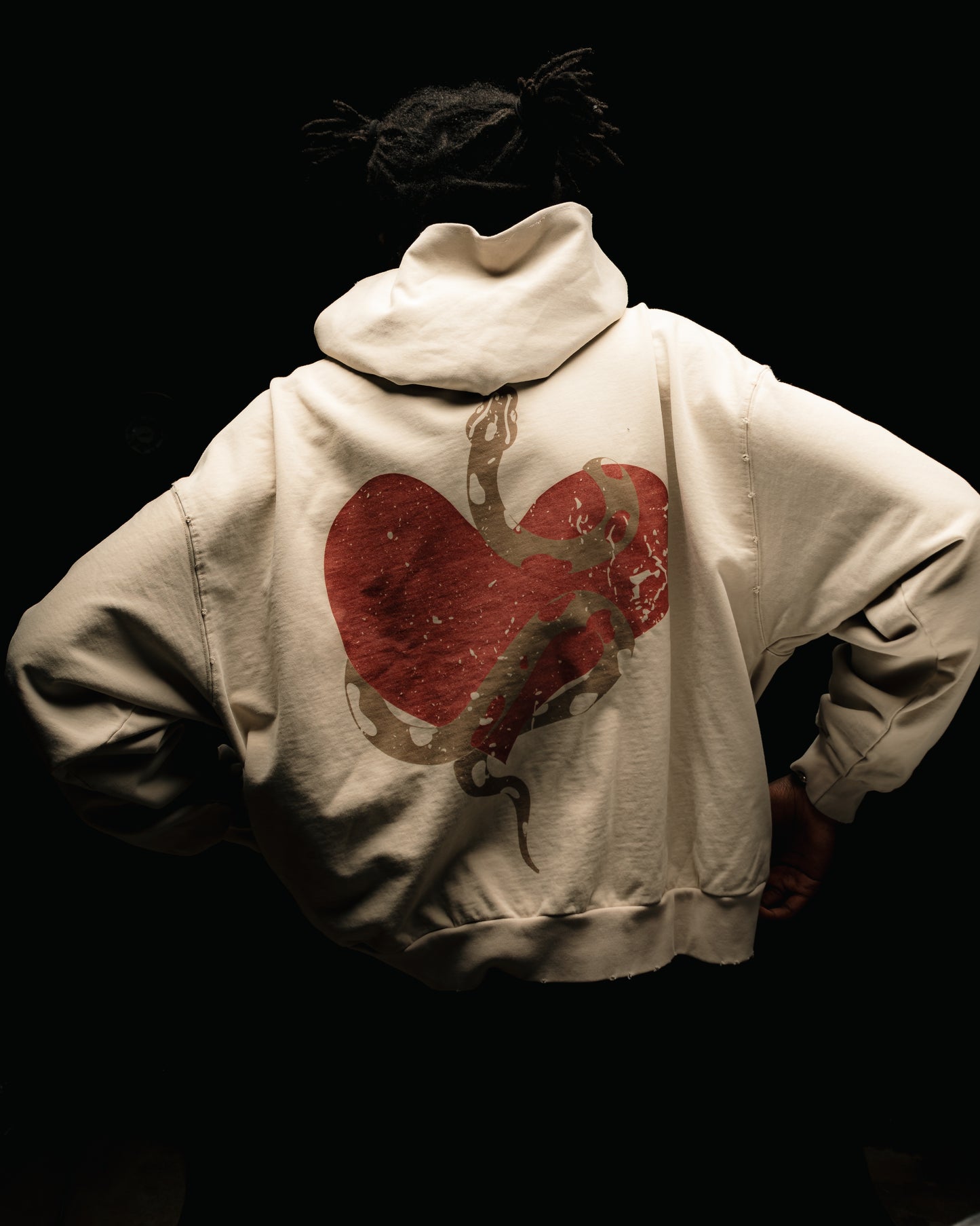 Wild at Heart Distressed Hoodie