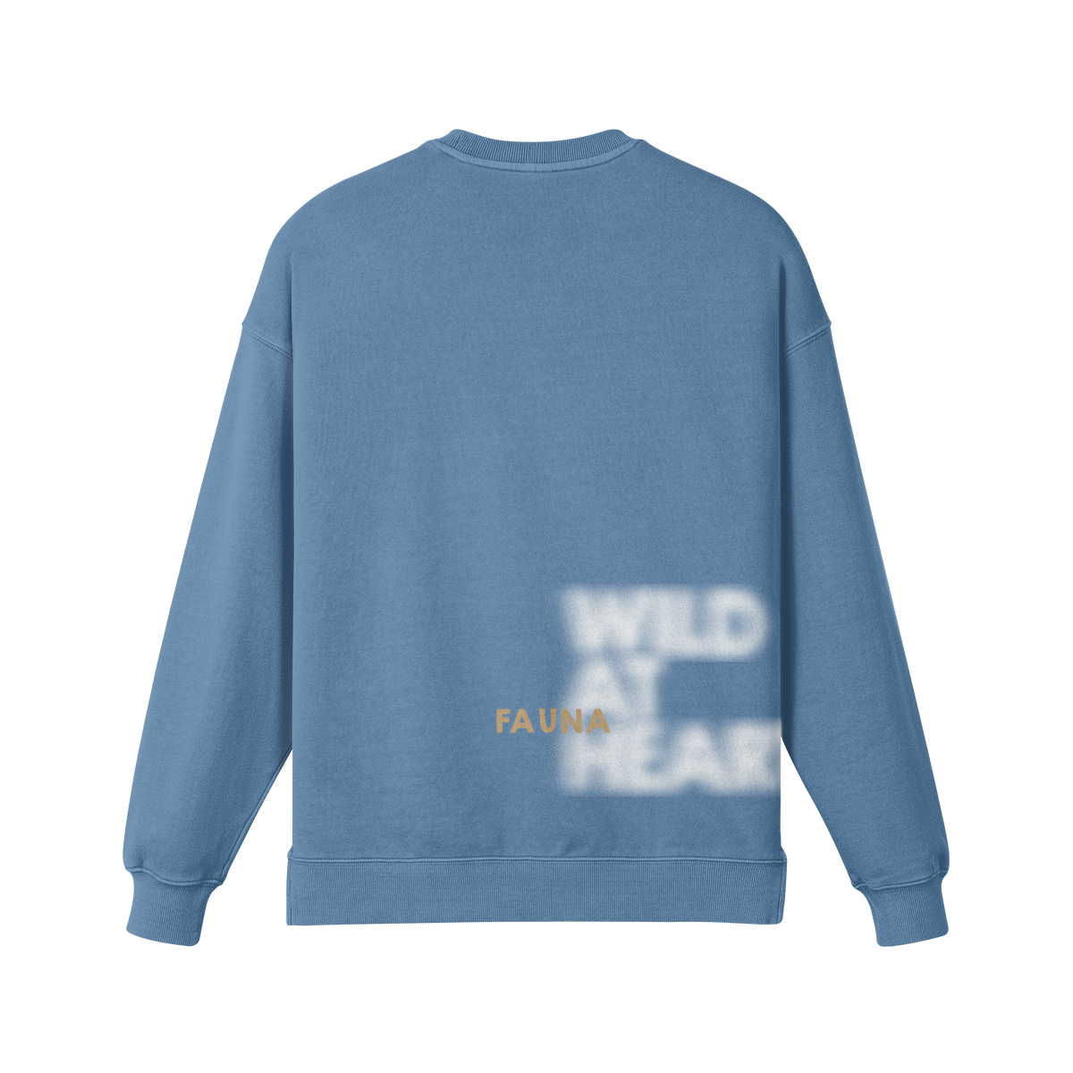 Fleece-lined sweatshirt crewneck finnish blue oversized heavyweight